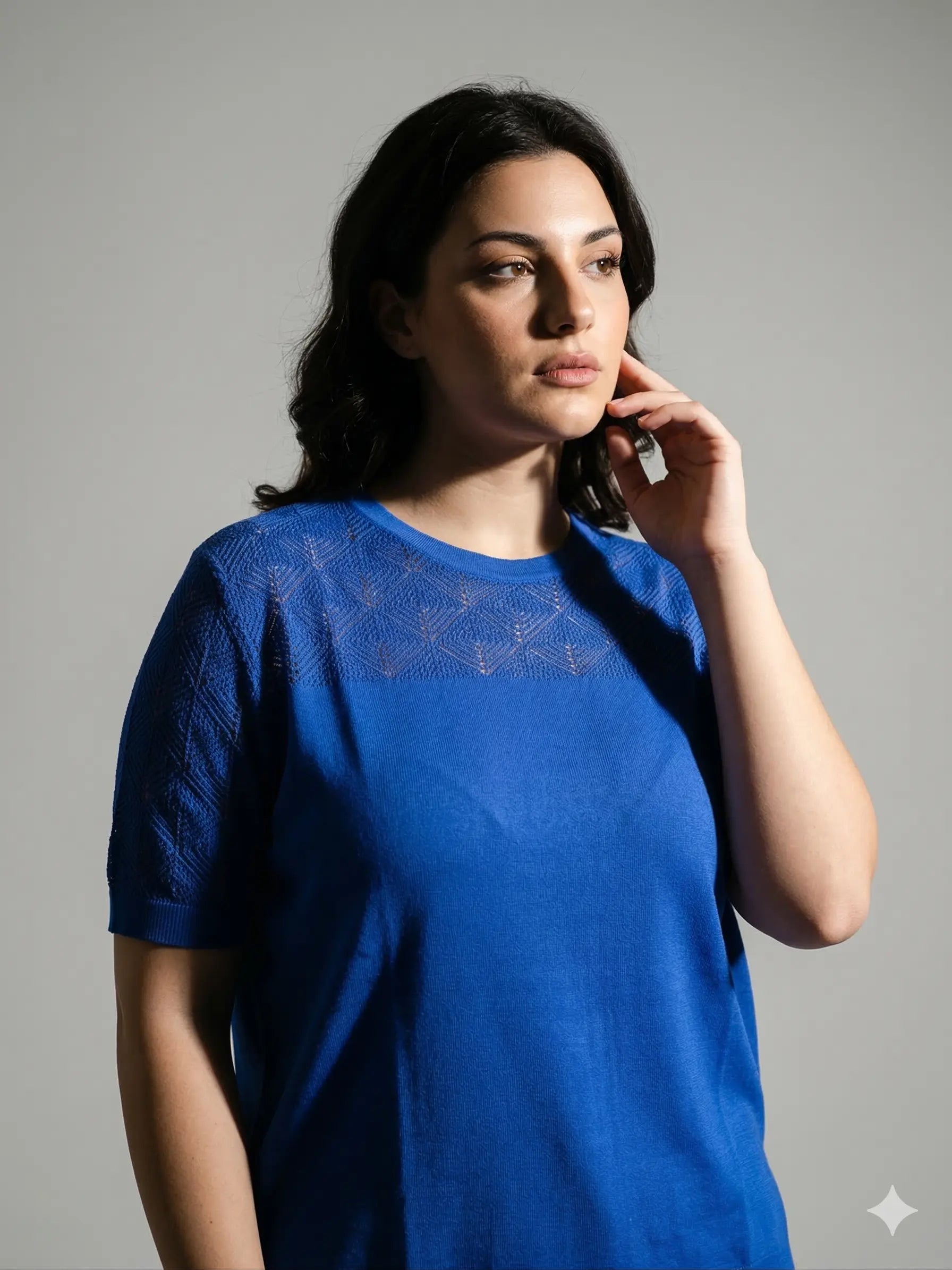 Maglia con girocollo traforato DORABELLA PIU'