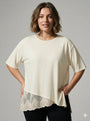 Maglia con inserti in pizzo DORABELLA PIU'