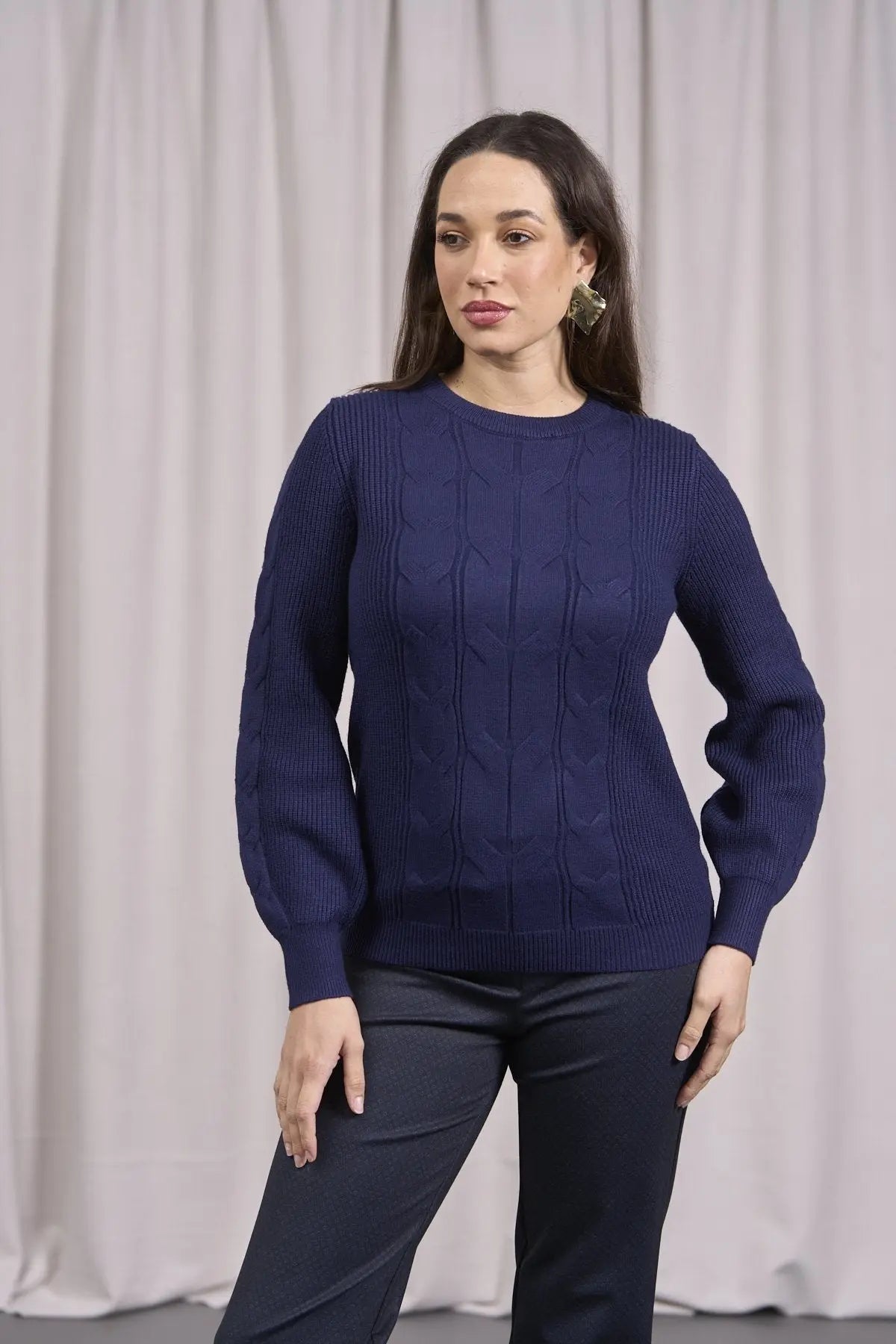 Maglia con maniche a sbuffo BLU DORABELLA – Dorabella