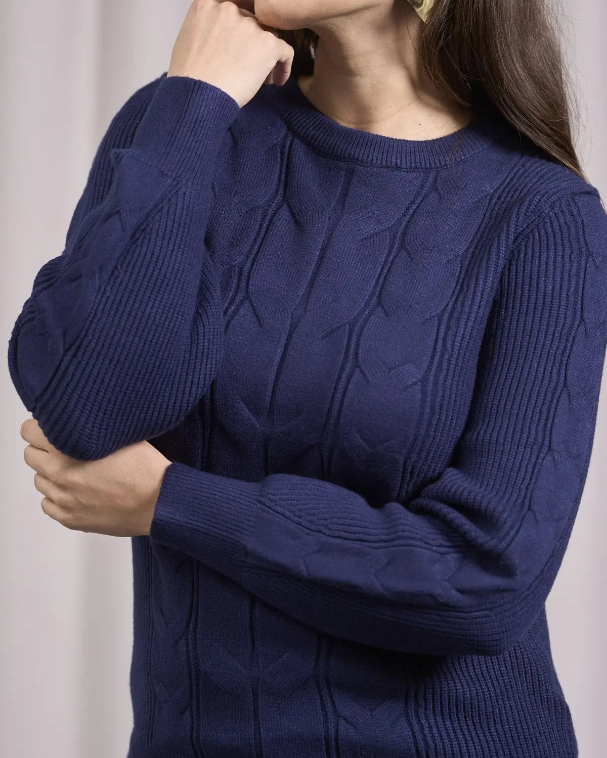 Maglia con maniche a sbuffo BLU DORABELLA