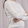 Maglia con maniche a sbuffo PANNA DORABELLA