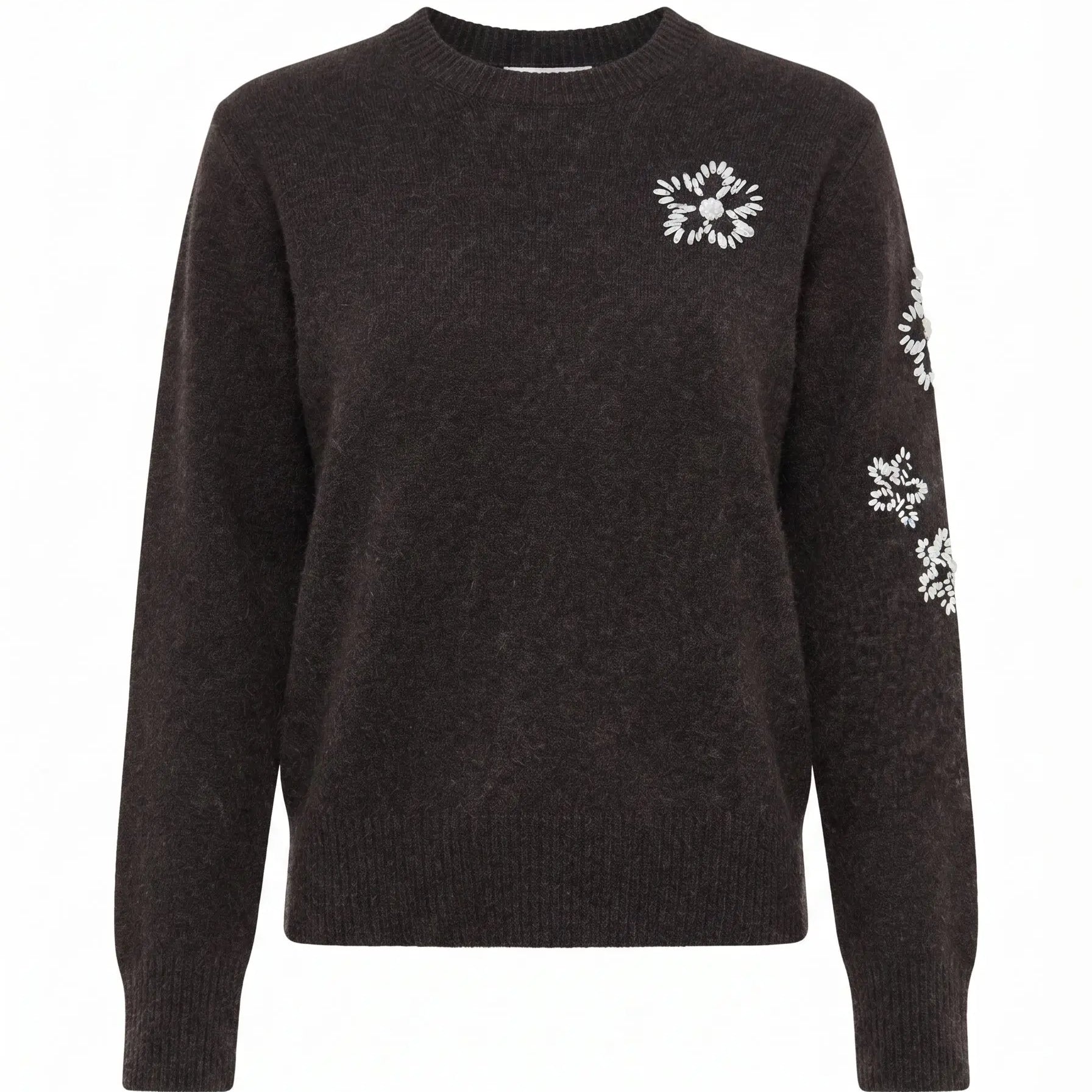 Maglia con ricamo fiori DORABELLA