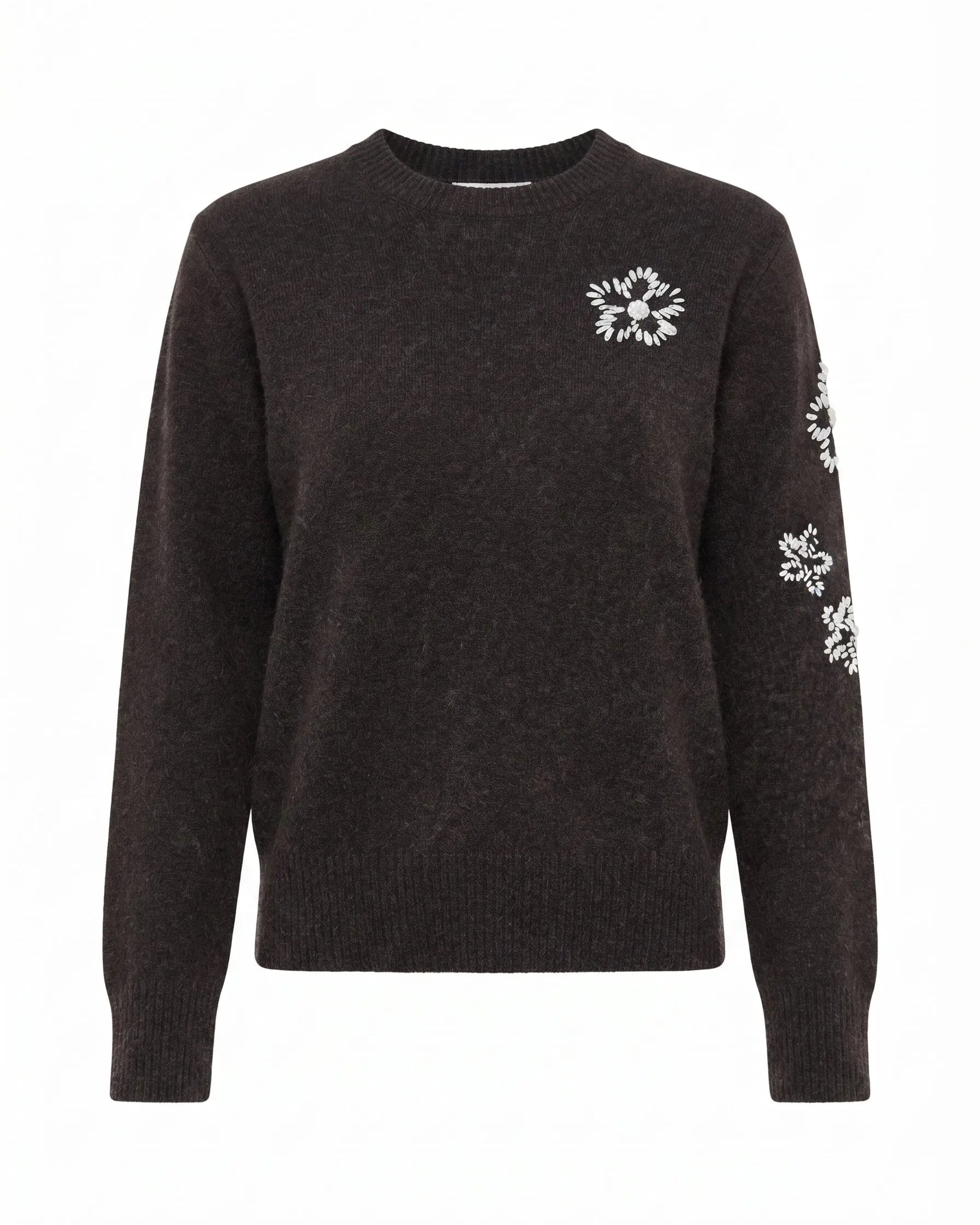 Maglia con ricamo fiori DORABELLA