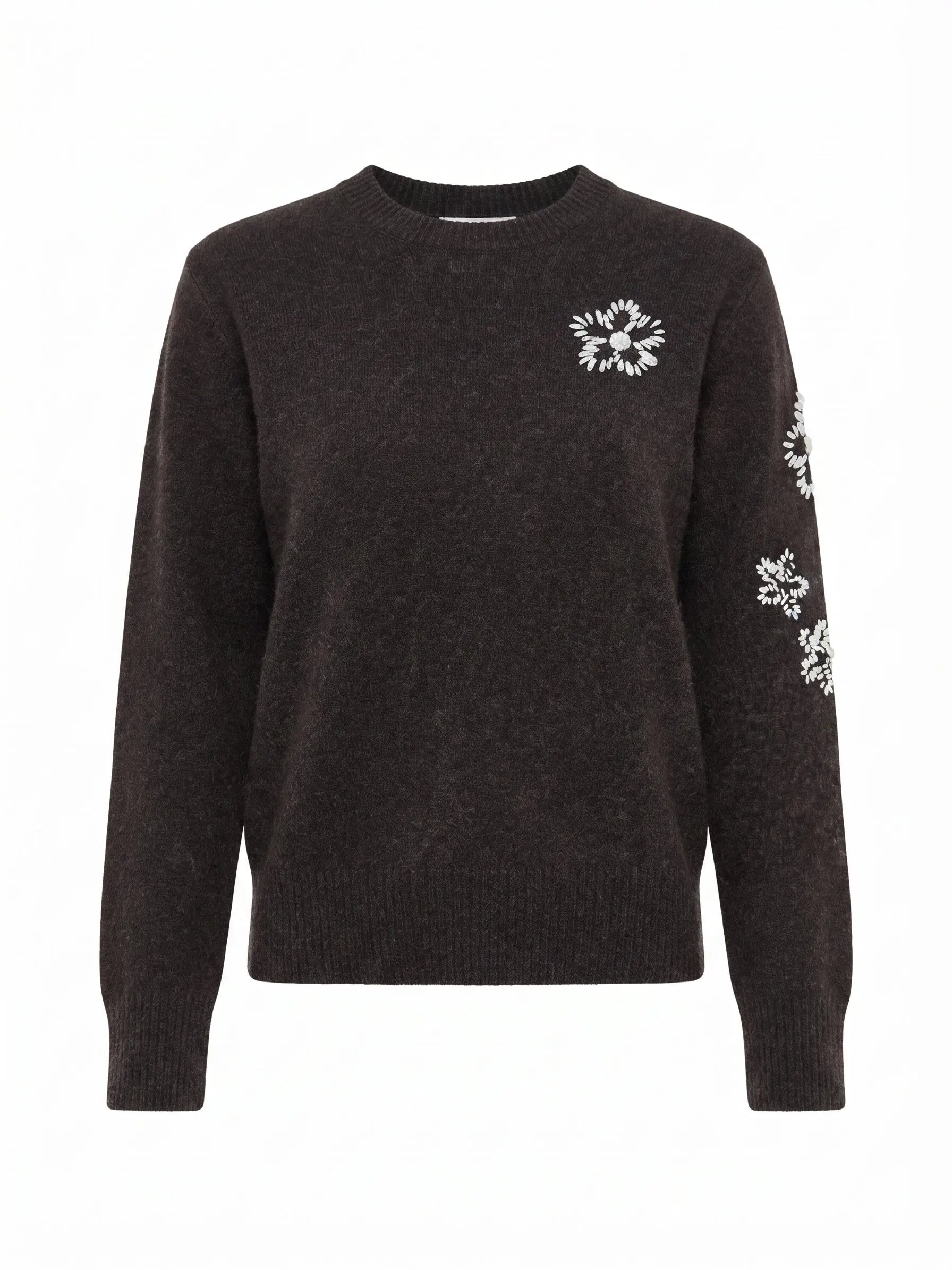 Maglia con ricamo fiori DORABELLA