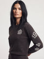 Maglia con ricamo fiori DORABELLA