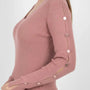 Maglia con scollo a V e bottoni decorativi DORABELLA