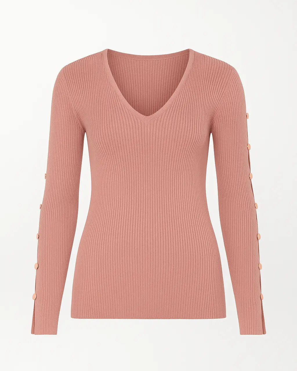 Maglia con scollo a V e bottoni decorativi DORABELLA