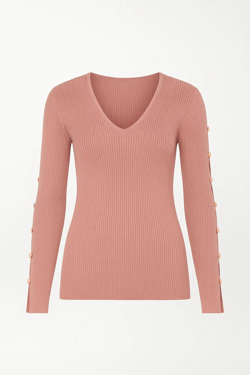 Maglia con scollo a V e bottoni decorativi DORABELLA