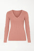 Maglia con scollo a V e bottoni decorativi DORABELLA