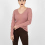 Maglia con scollo a V e bottoni decorativi DORABELLA