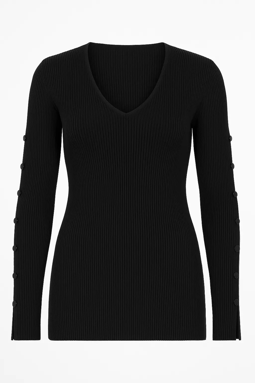 Maglia con scollo a V e bottoni decorativi DORABELLA