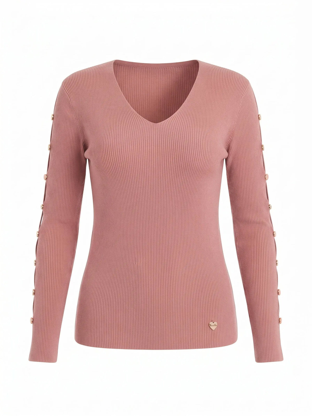 Maglia con scollo a V e bottoni decorativi DORABELLA