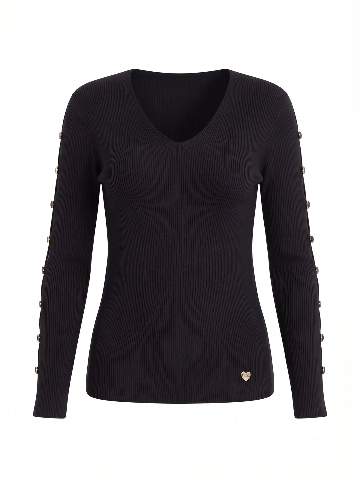Maglia con scollo a V e bottoni decorativi DORABELLA