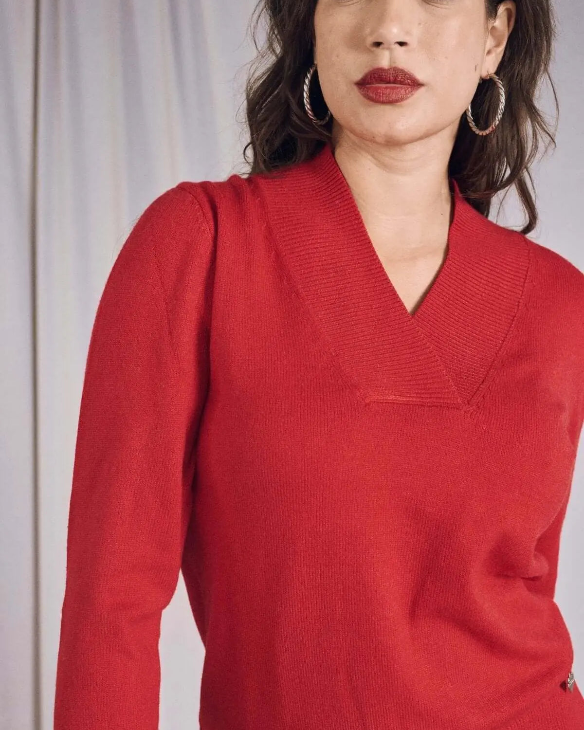 Maglia con scollo a V e fintone incrociato RIBES DORABELLA