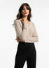 Maglia con scollo a V in misto baby alpaca UNICA by Ironica