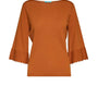 Maglia con scollo a barca e manica 3/4 CURCUMA DORABELLA