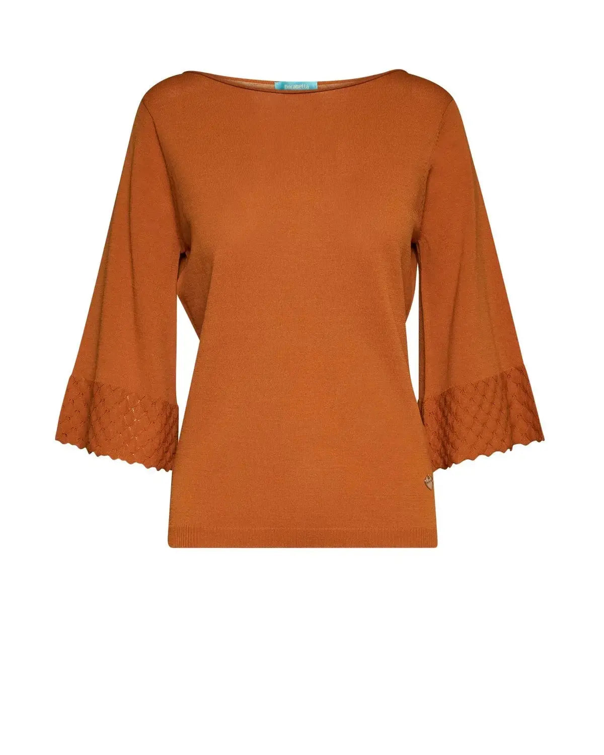 Maglia con scollo a barca e manica 3/4 CURCUMA DORABELLA
