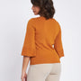 Maglia con scollo a barca e manica 3/4 CURCUMA DORABELLA
