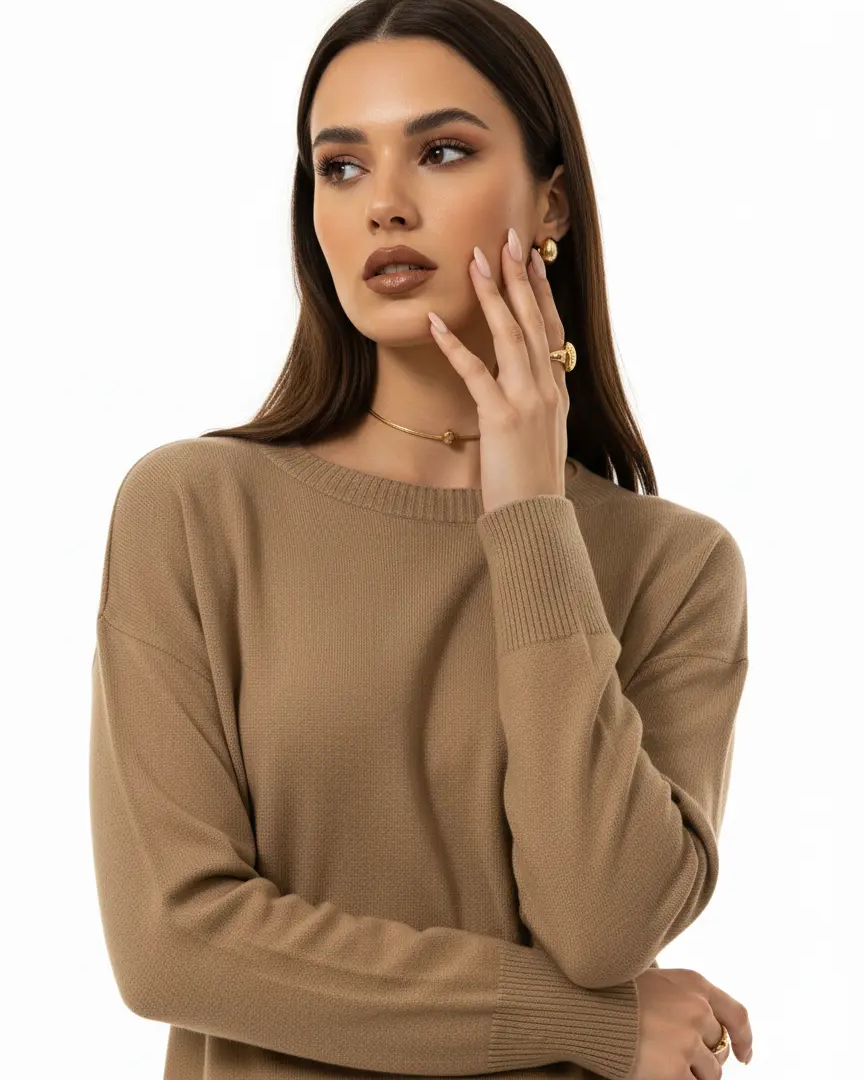 Maglia con scollo a barca in tinta unita DORABELLA