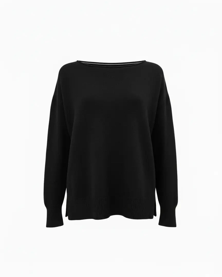 Maglia con scollo a barca in tinta unita DORABELLA