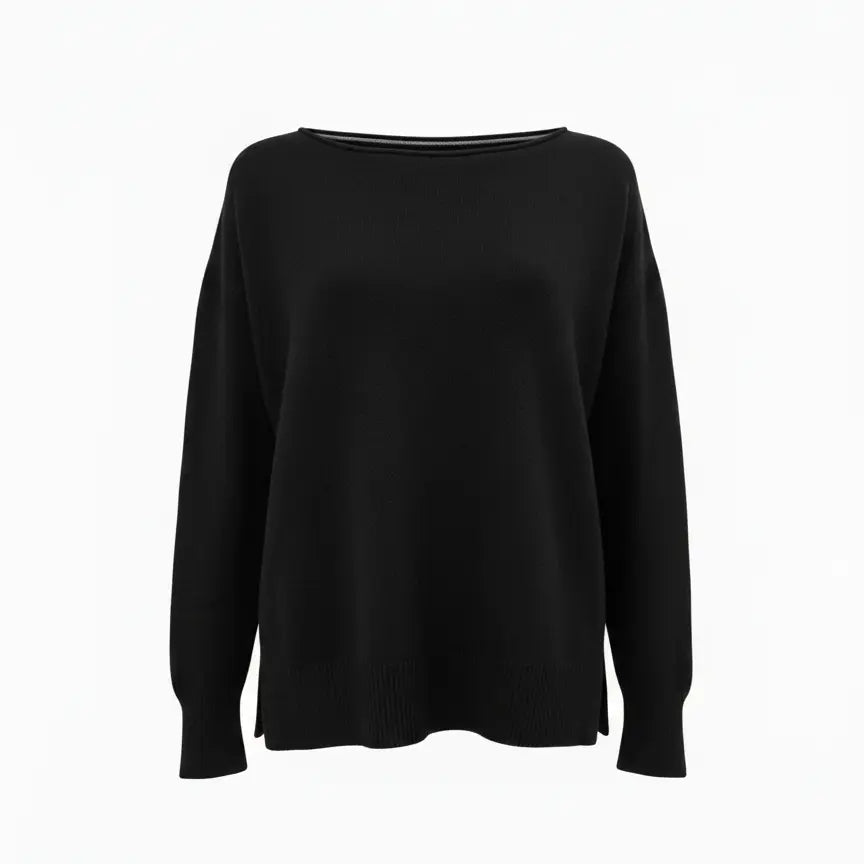 Maglia con scollo a barca in tinta unita DORABELLA