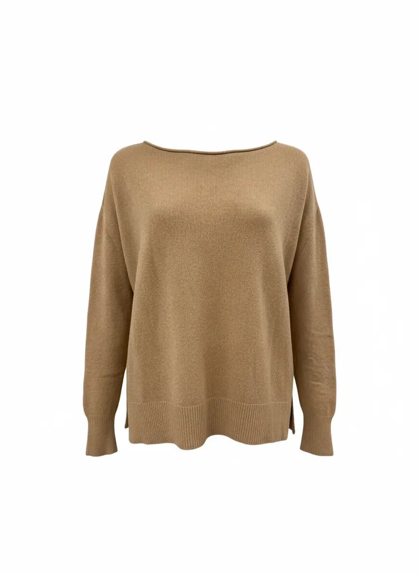 Maglia con scollo a barca in tinta unita DORABELLA