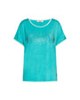 Maglia con strass VERDE ACQUA DORABELLA PIU' XL