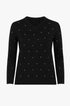 Maglia con strass e scollo a "V" DORABELLA PIU'