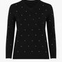 Maglia con strass e scollo a "V" DORABELLA PIU'