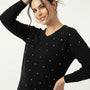 Maglia con strass e scollo a "V" DORABELLA PIU'