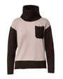 Maglia con taschino e collo alto removibile ANTRACITE DORABELLA