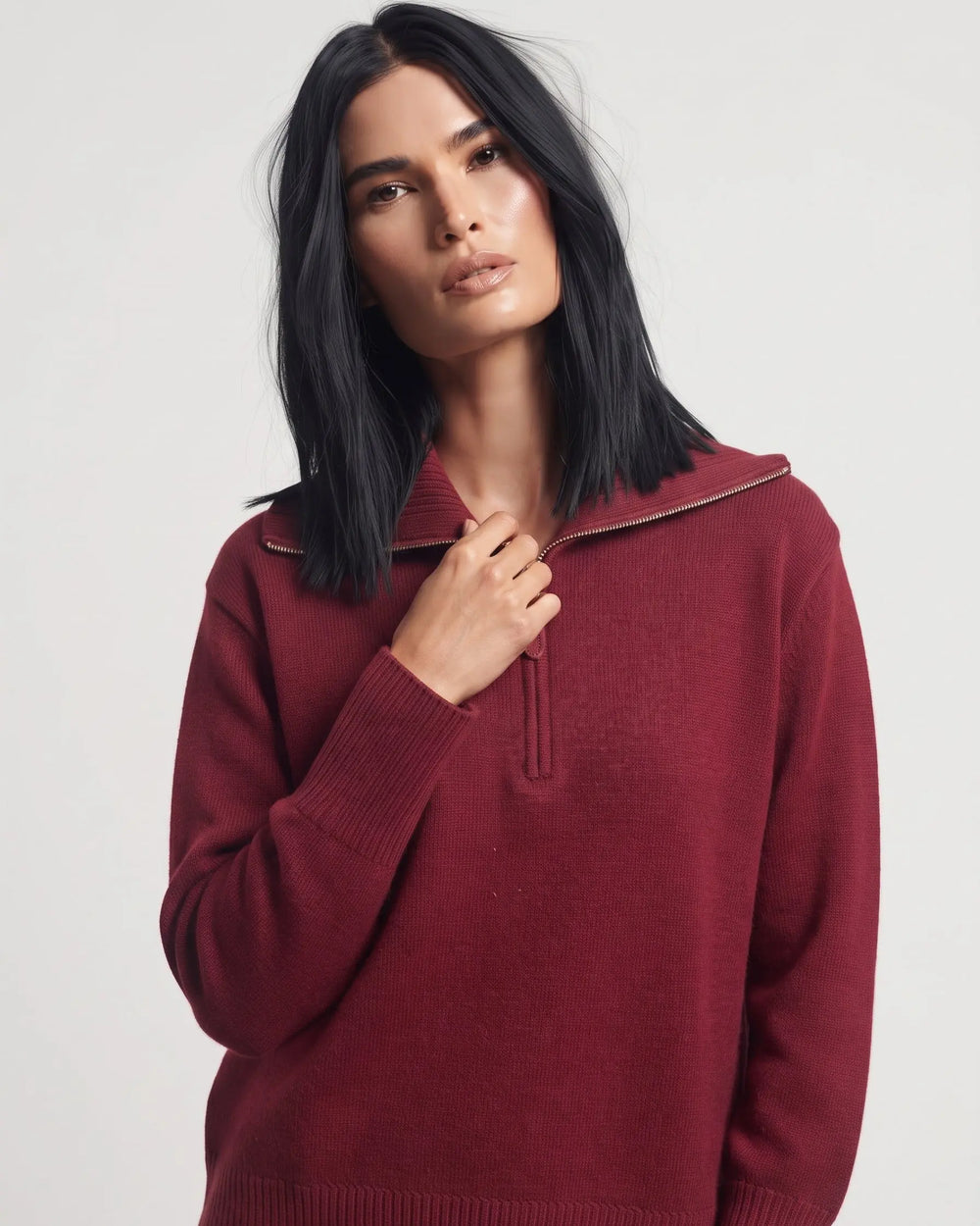Maglia con zip DORABELLA