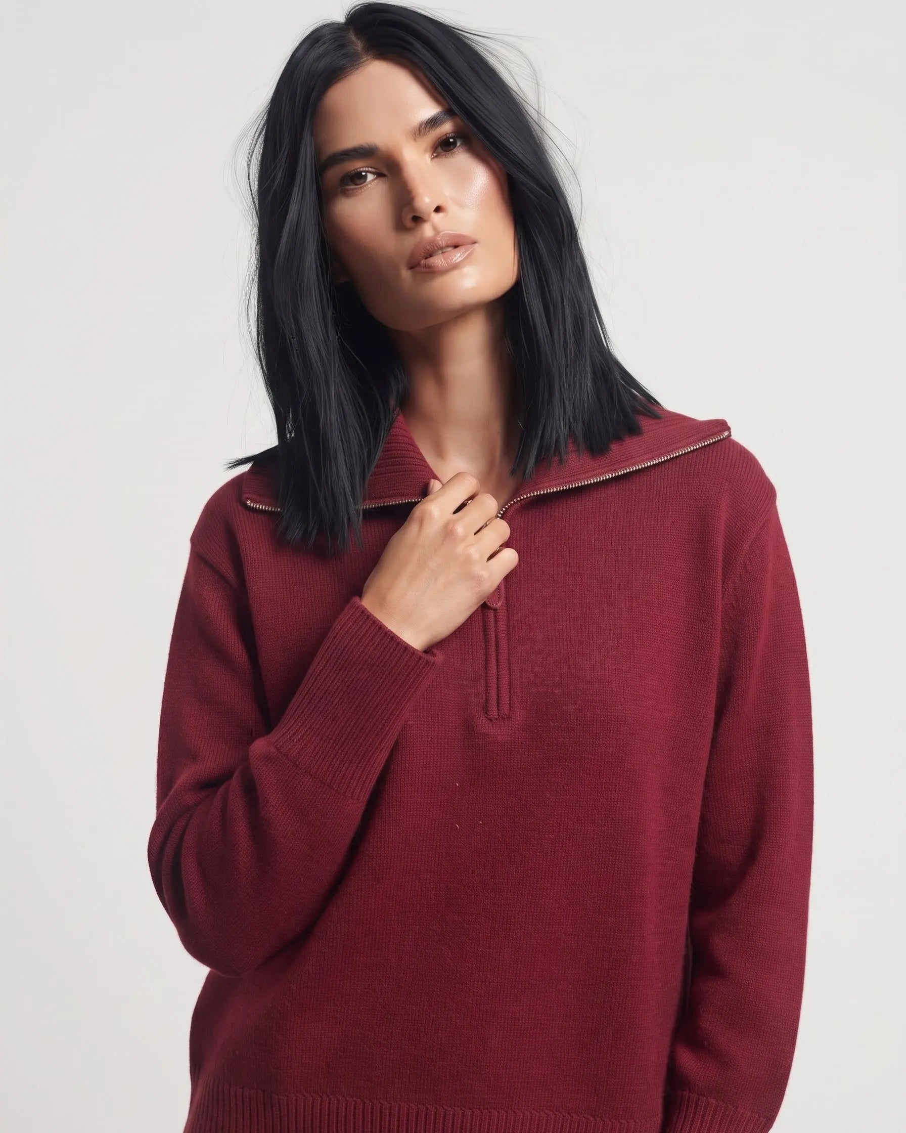 Maglia con zip DORABELLA