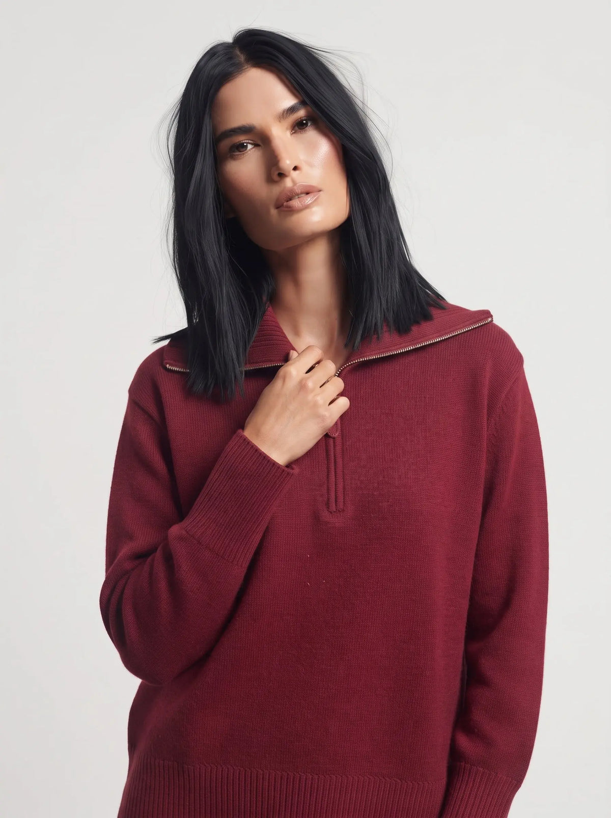 Maglia con zip DORABELLA