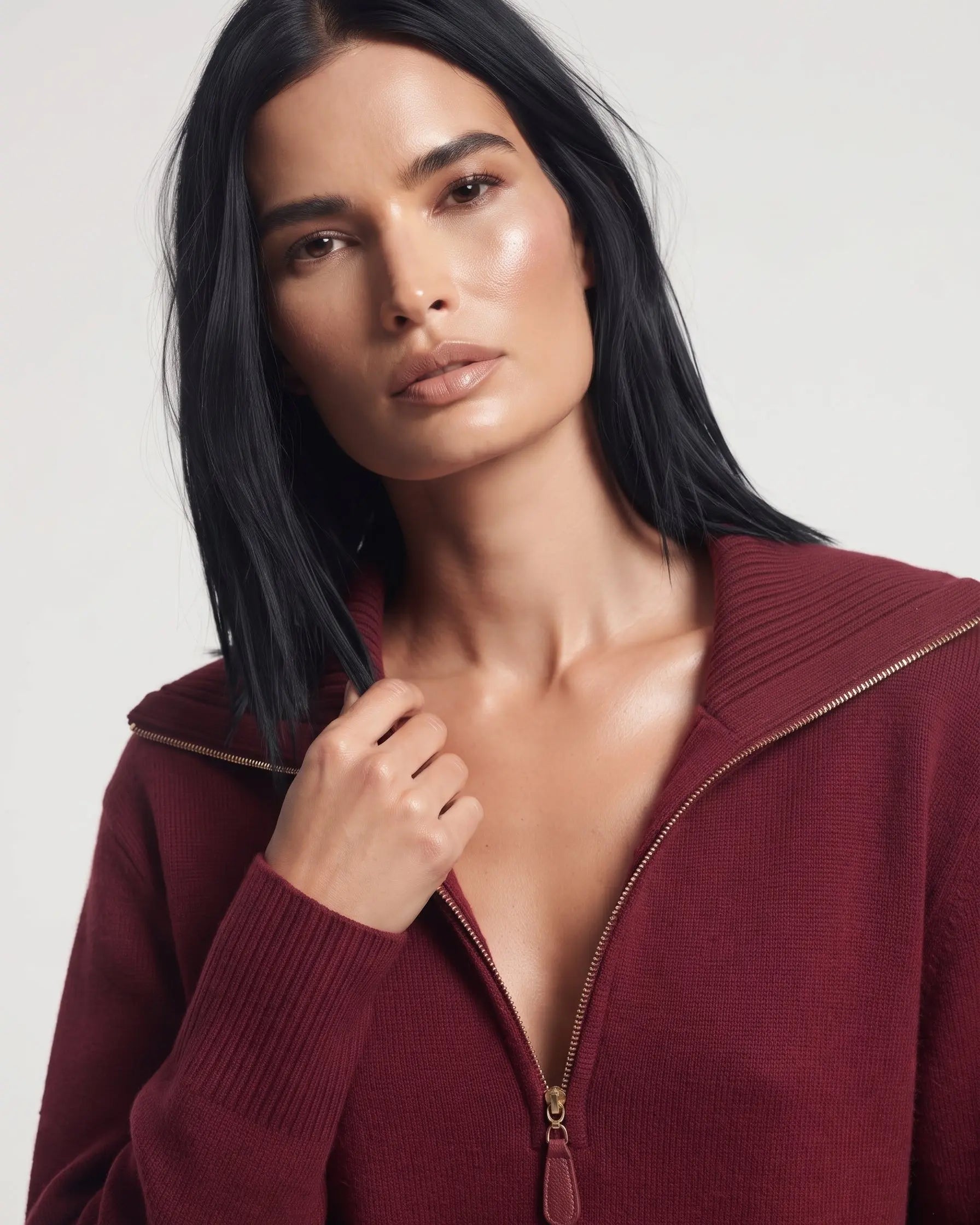 Maglia con zip DORABELLA