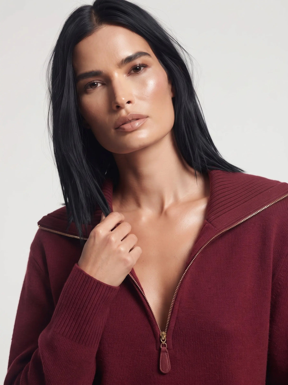 Maglia con zip DORABELLA