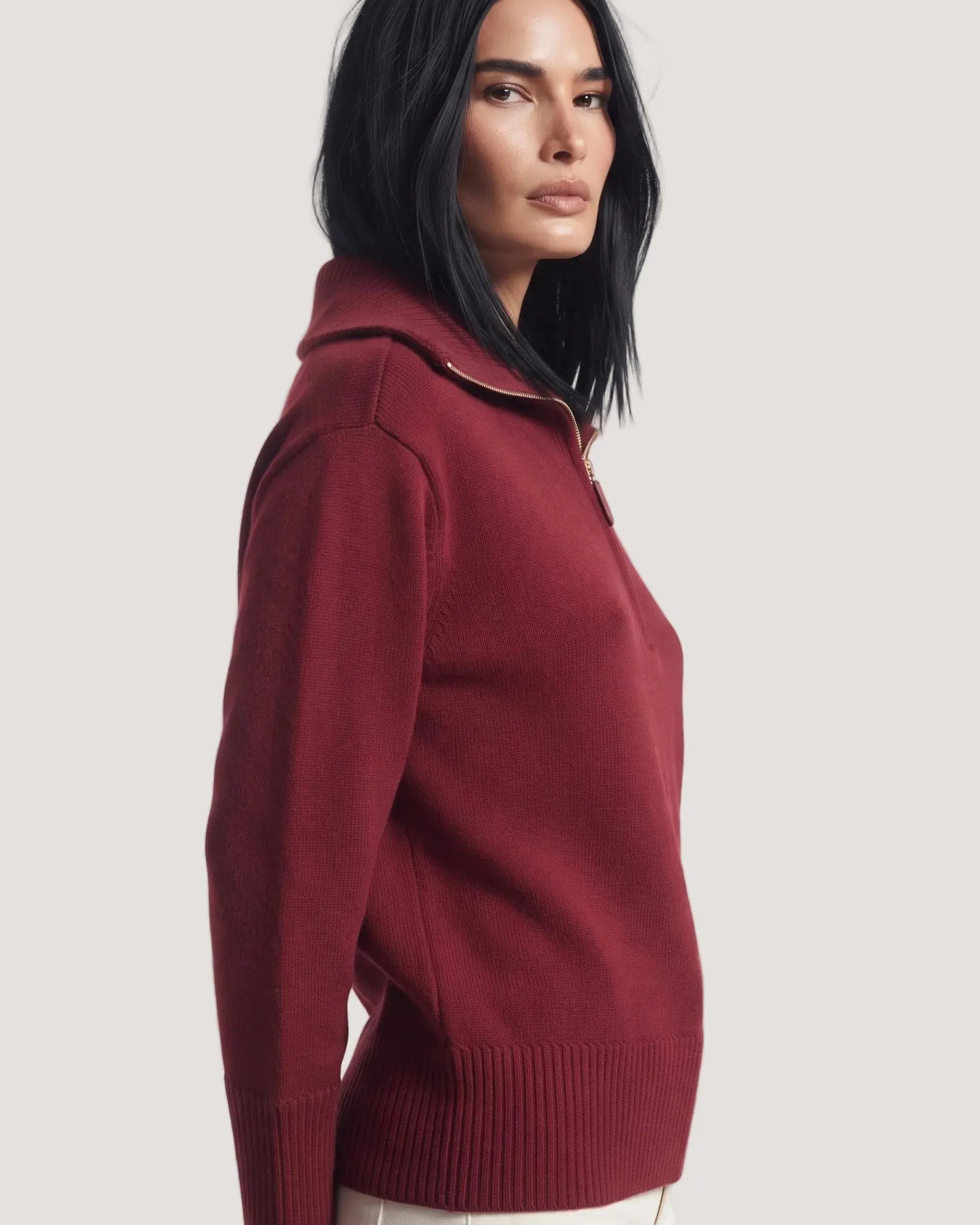 Maglia con zip DORABELLA