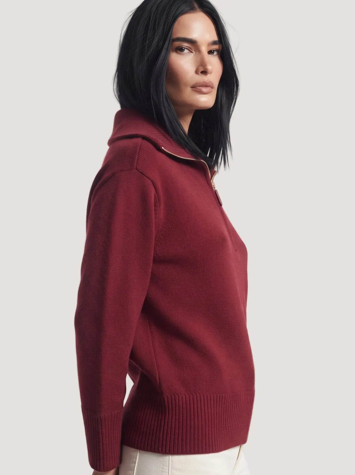 Maglia con zip DORABELLA