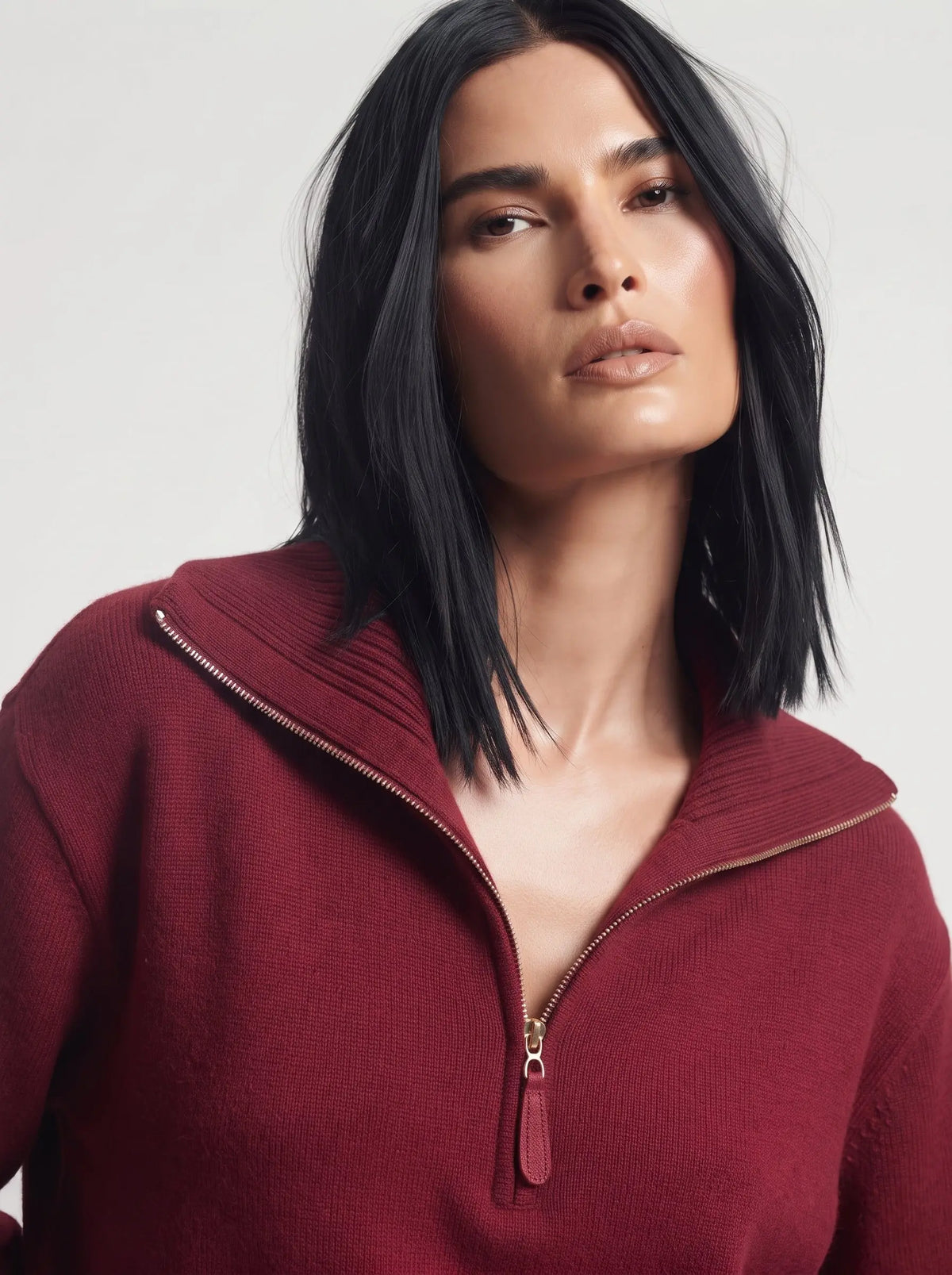Maglia con zip DORABELLA