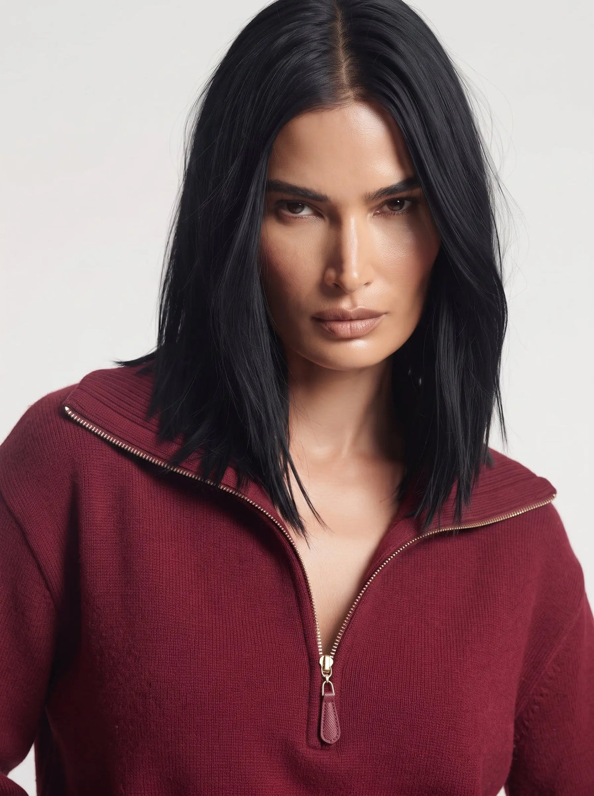 Maglia con zip DORABELLA