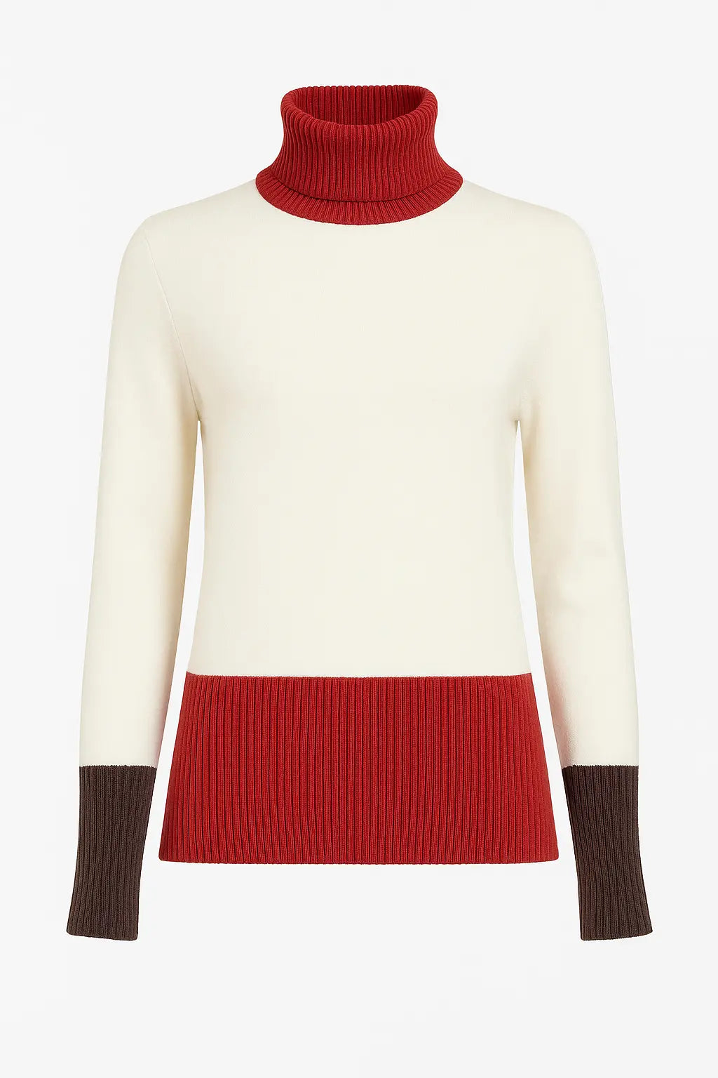 Maglia dolcevita color block DORABELLA