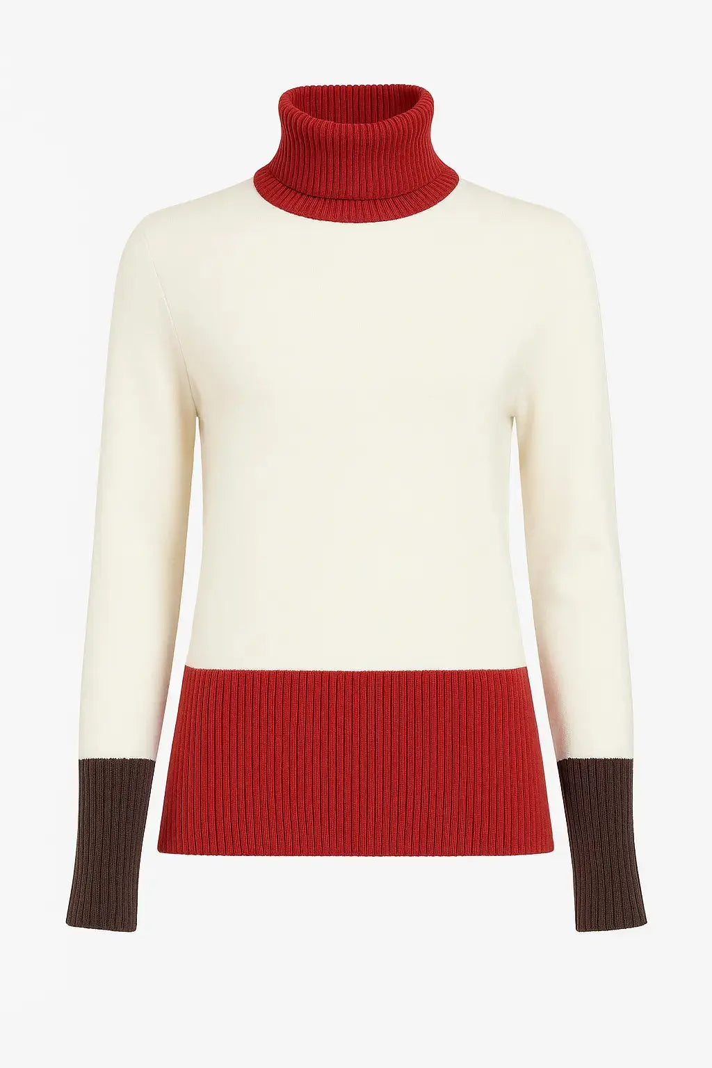 Maglia dolcevita color block DORABELLA