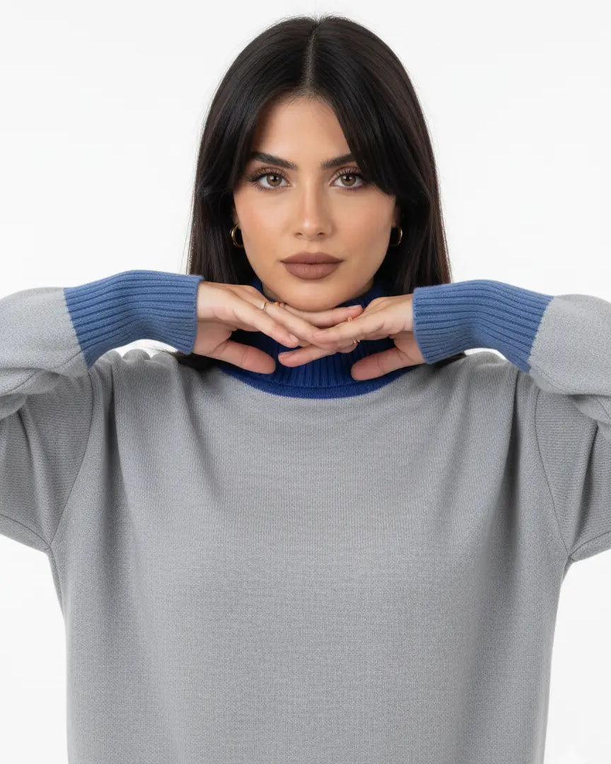 Maglia dolcevita color block DORABELLA