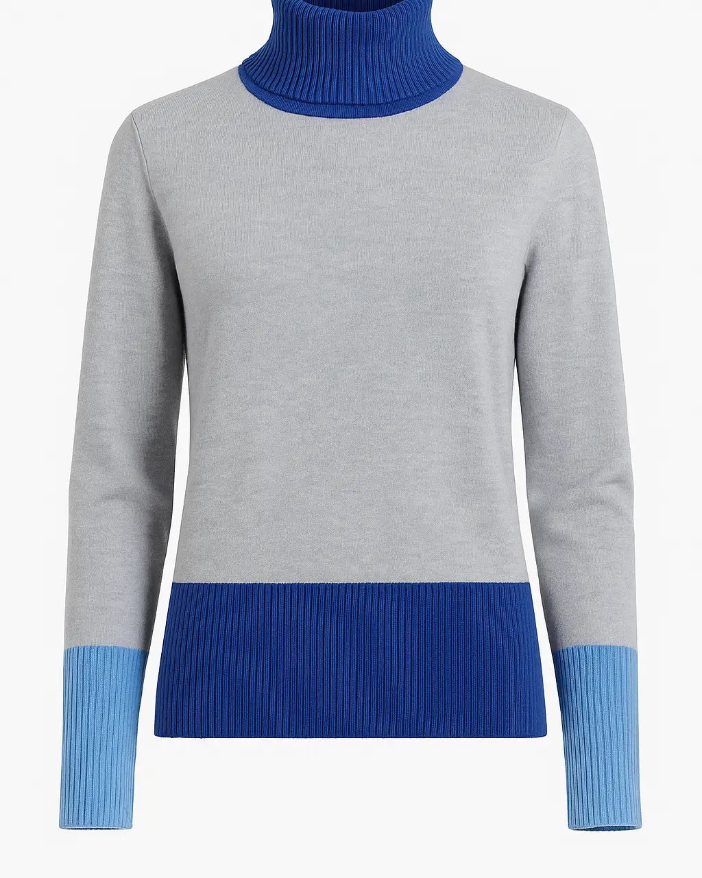 Maglia dolcevita color block DORABELLA XXL / Blu China