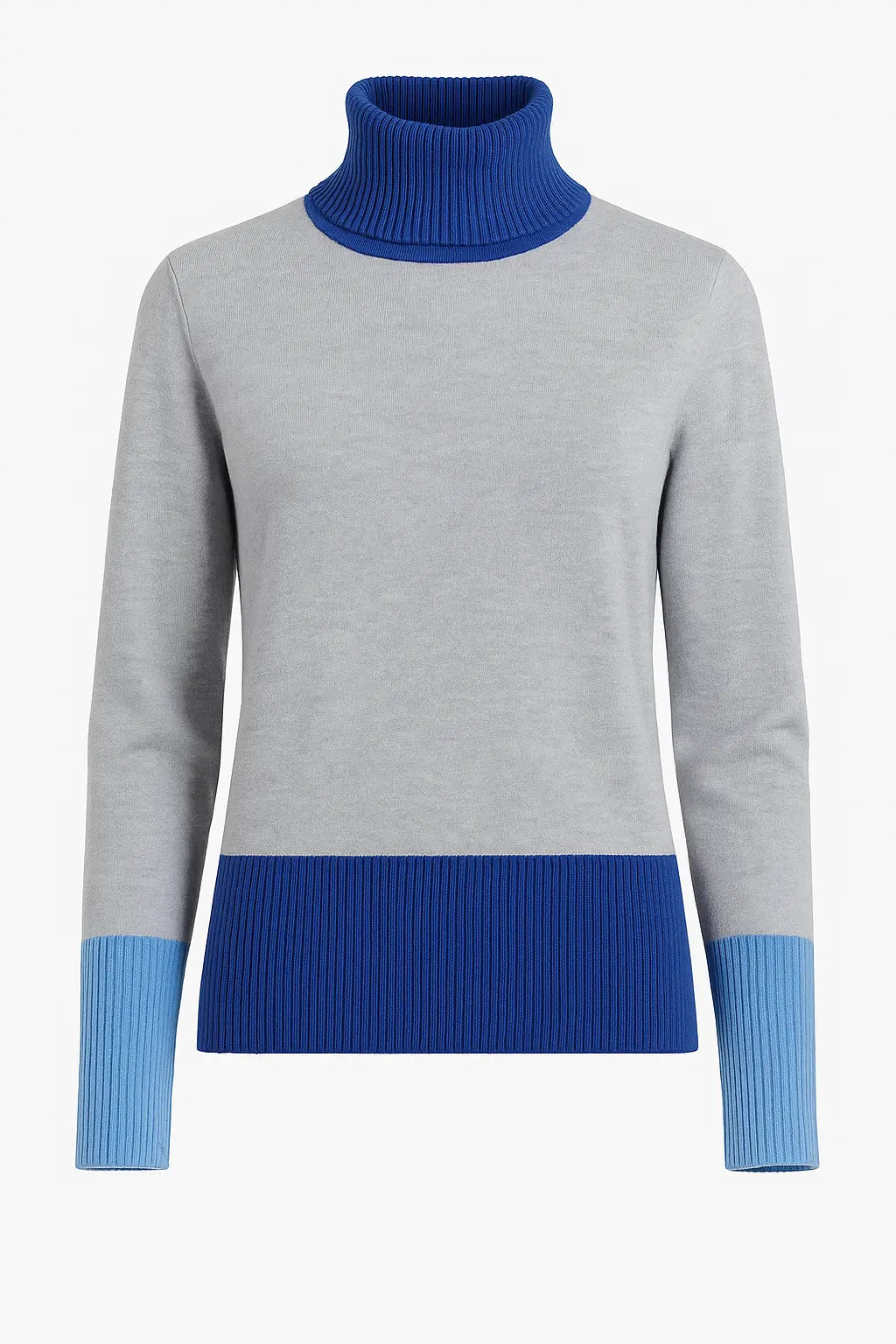 Maglia dolcevita color block DORABELLA XXL / Blu China