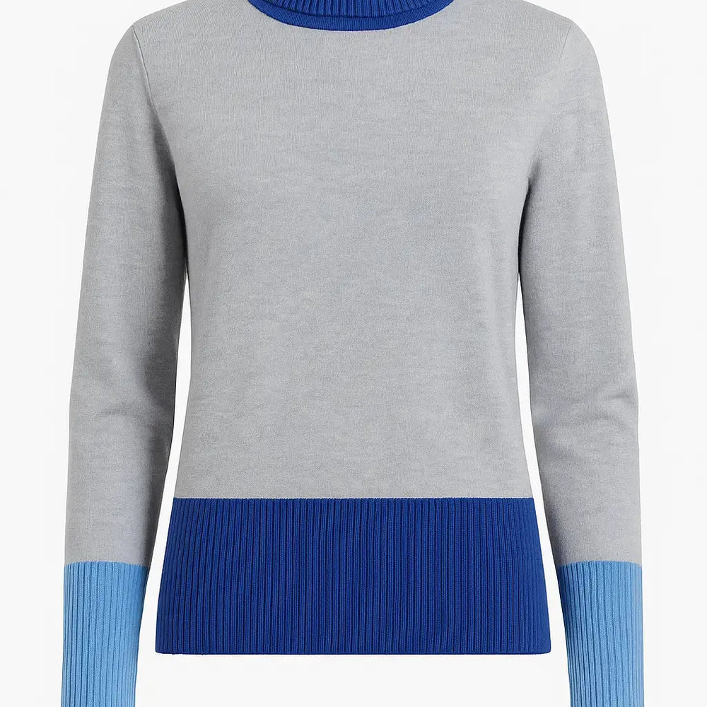 Maglia dolcevita color block DORABELLA XXL / Blu China
