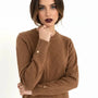 Maglia dolcevita con dettagli a treccia e collo removibile DORABELLA