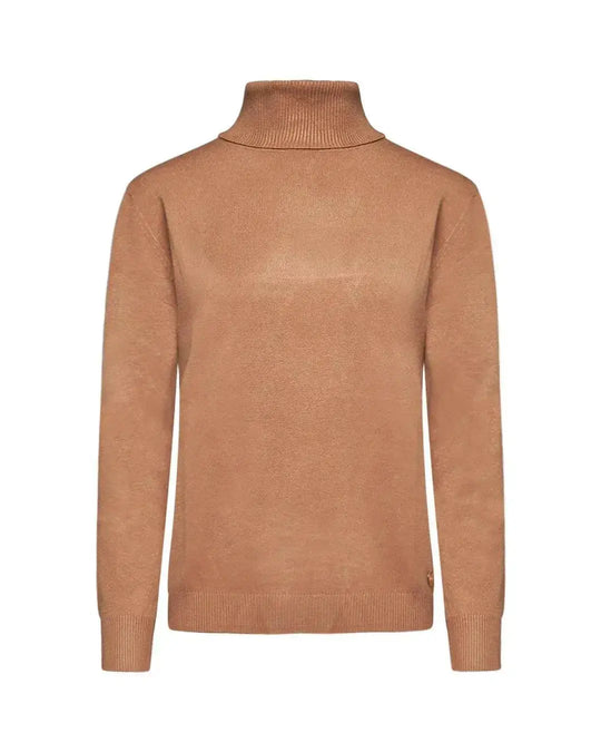 Maglia basic a collo alto risvoltato OFF WHITE DORABELLA