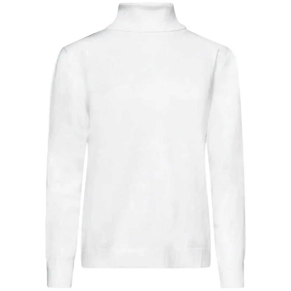 Maglia basic a collo alto risvoltato OFF WHITE DORABELLA