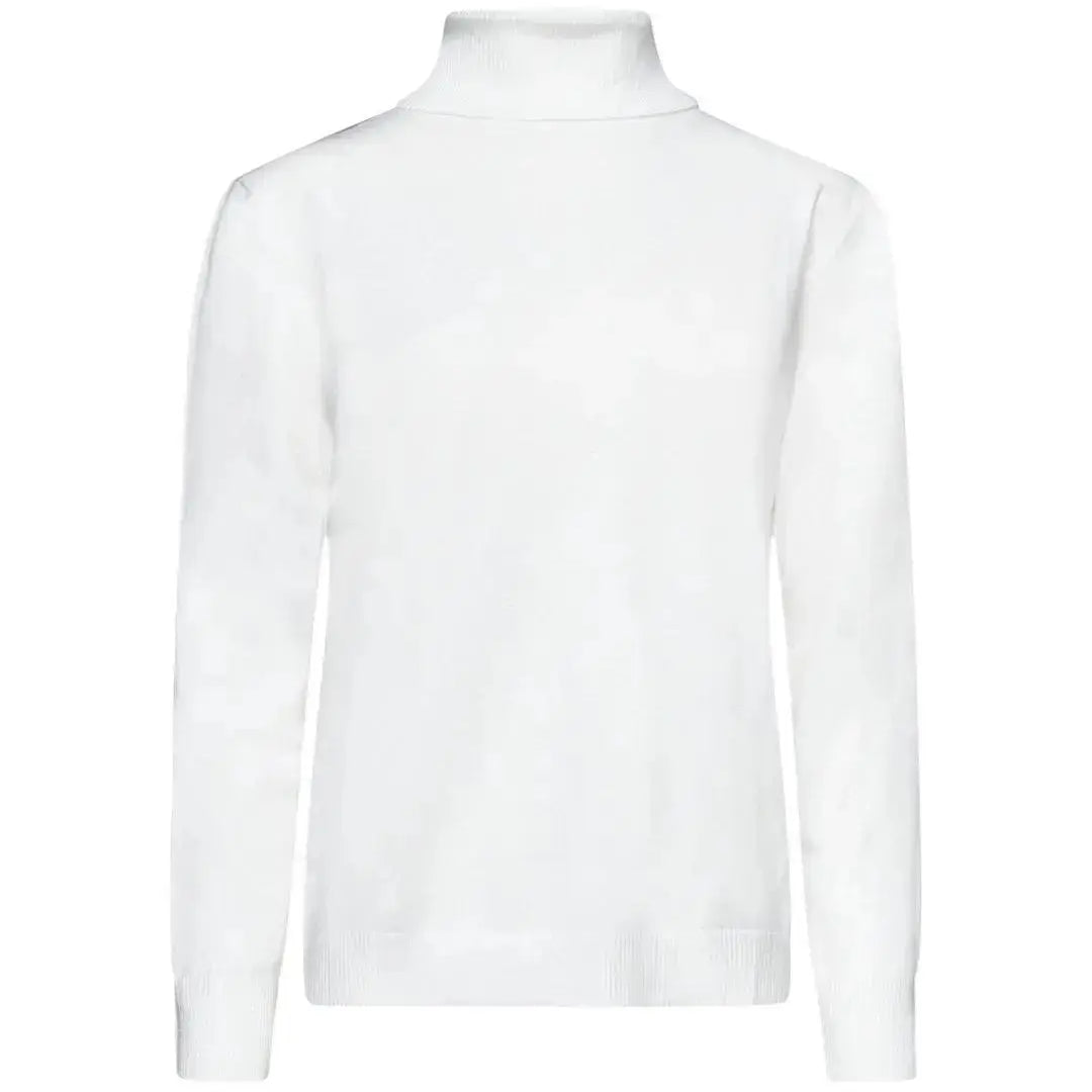 Maglia basic a collo alto risvoltato OFF WHITE DORABELLA